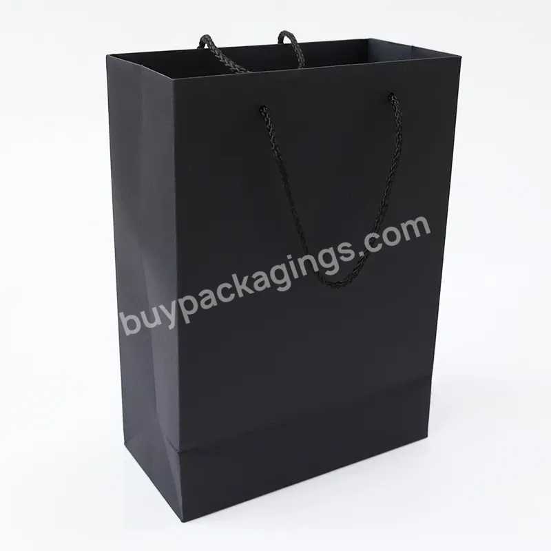 Wholesale Custom Printed Logo Luxury Shopping Paper Bag For Gift Handle Packaging