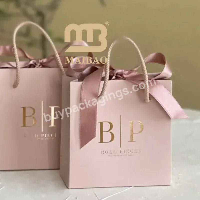 Wholesale Custom Printed Logo Luxury White Paper Bag Retail Boutique Shopping Gift Paper Bags With Your Own Logo