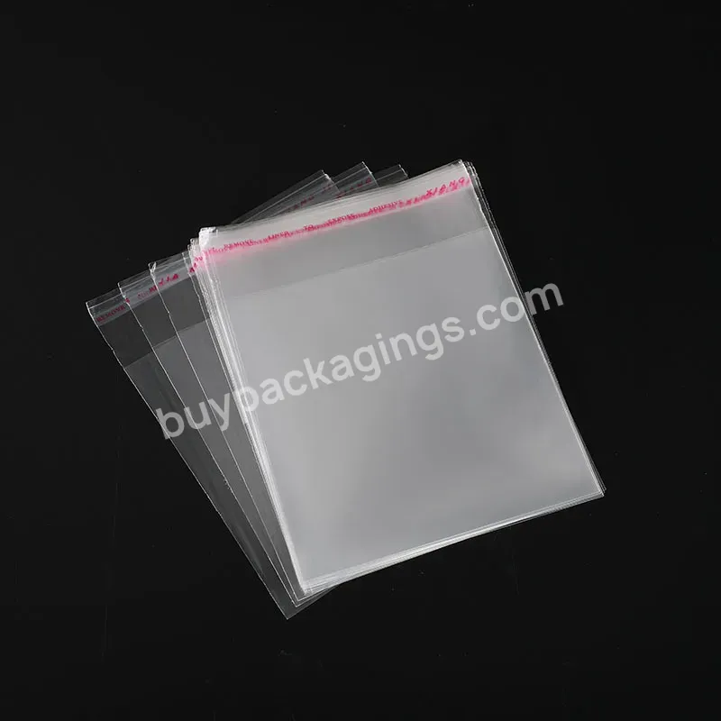 Wholesale Custom Printed Opp Self Adhesive Clear Jewelry Cellophane Plastic Bags With Seal Flap