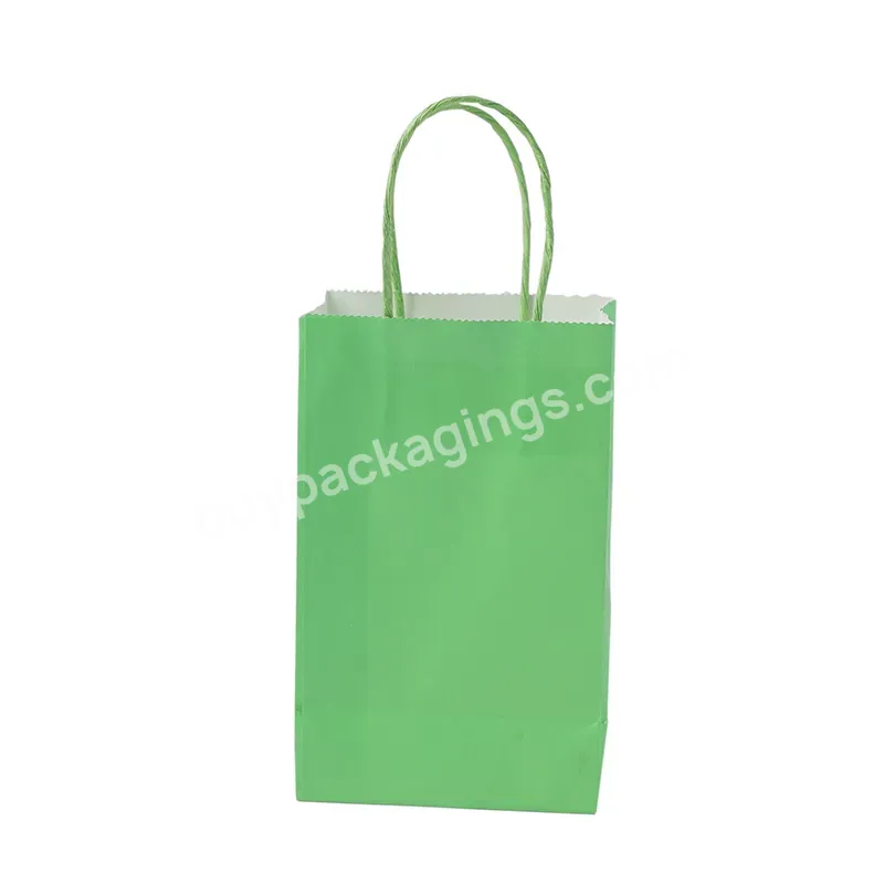Wholesale Custom Printed Shopping Packaging Kraft Gift Craft Shopping Paper Bags For Coffee Food Take Away