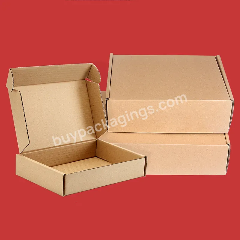 Wholesale Custom Printing Logo Mail Folding Carton Black Shipping Corrugated Kraft Paper Box