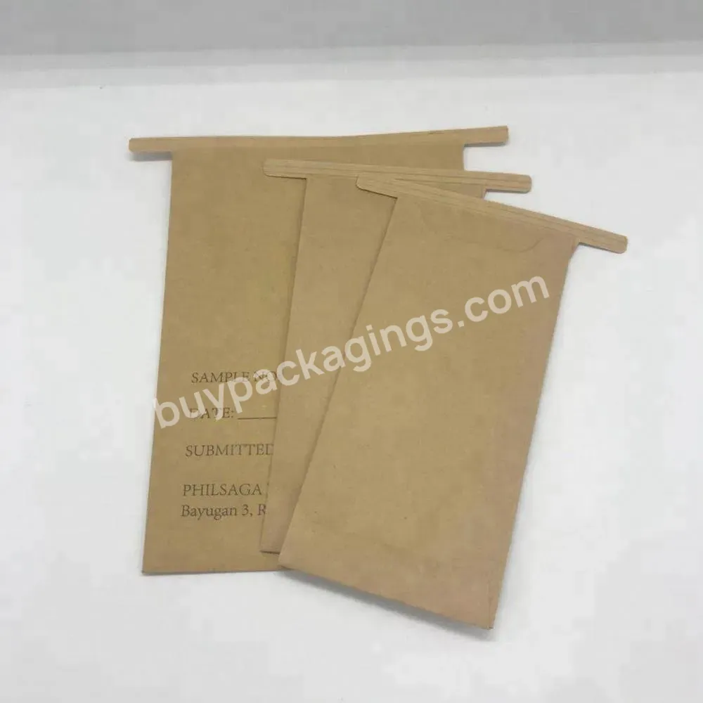 Wholesale Custom Recyclable Kraft Soil Packaging Paper Envelope With Tin Tie Sealing