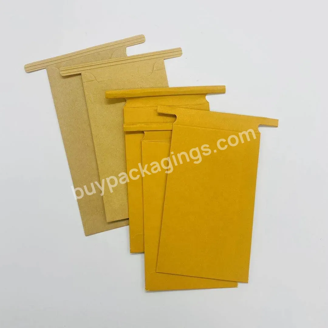Wholesale Custom Recyclable Mini C5 C6 A4 A5 Size Brown Kraft Paper Envelope With Sealing