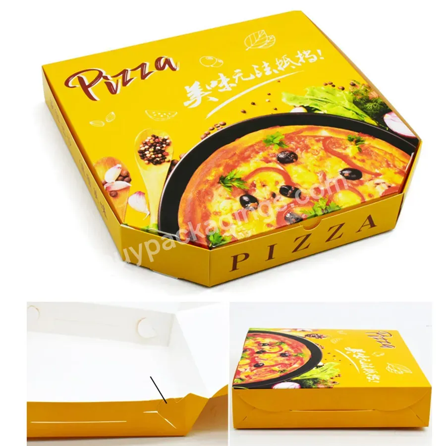 Wholesale Custom Recycle Take Away Pizza Box Kraft Paper