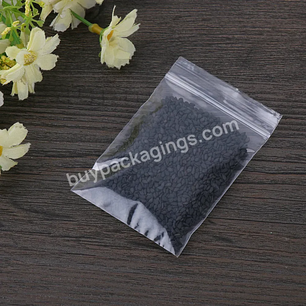 Wholesale Custom Resealable Plastic Seal Zip Lock Bags Clear Poly Ziplock Bag