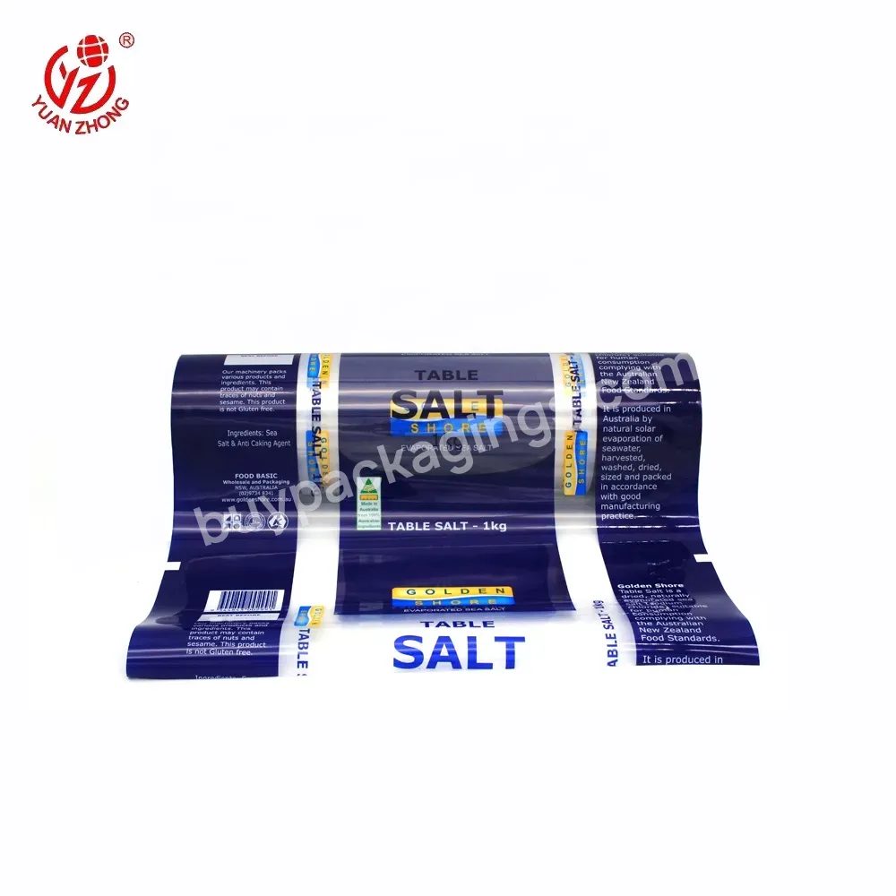 Wholesale Custom Salt Packaging Roll Stock Printed Transparent Plastic Packaging Bopp Film Rolls