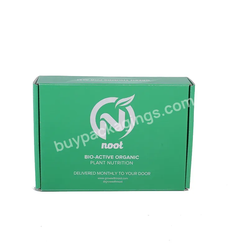 Wholesale Custom Size Printed Unique Corrugated Shipping Boxes Custom Logo Cardboard Green Mailer Box