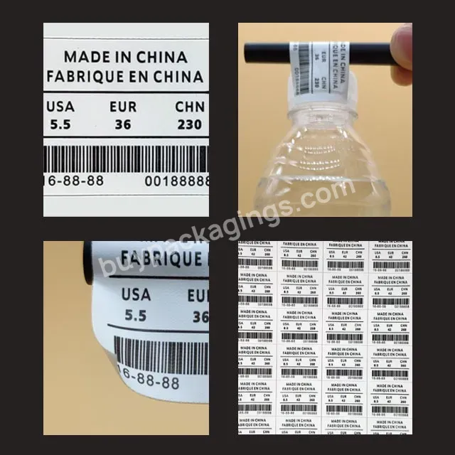 Wholesale Custom Size Tag Logo Paper Self-adhesive Printing Labels And Packing Products Shoe Box Size Sticker