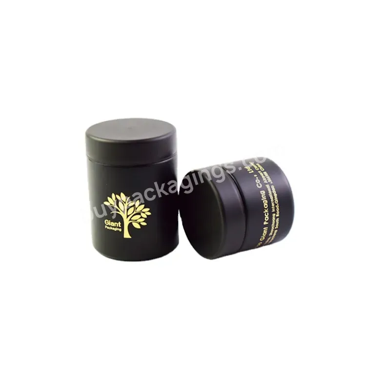 Wholesale Custom Smell Proof Colorful Jar 1oz To 18oz Flower Storate 3.5gram Flower 3oz Matt Black Soft Touch Glass Jar