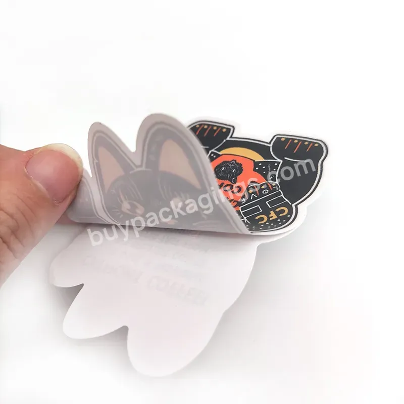 Wholesale Custom Uv Resist Business Made Durable Crack Peel Self-adhesive Waterproof Pvc Vinyl Die Cut Logo Stickers Printed