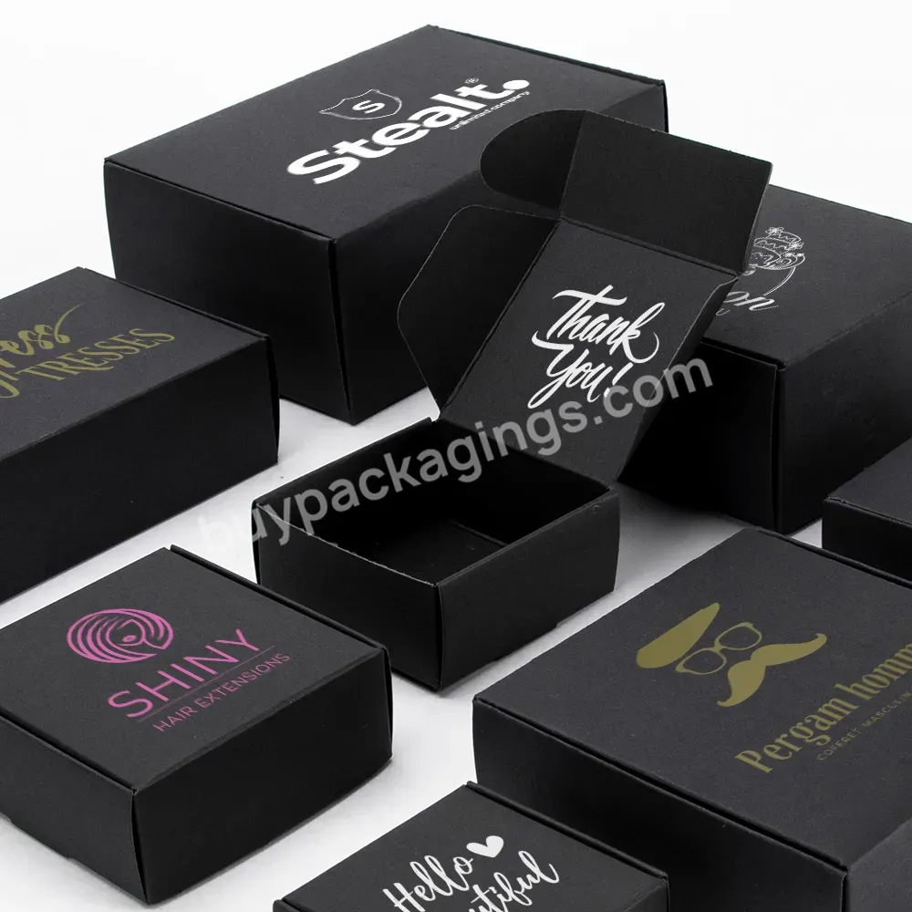 Wholesale Customizable Black Clothing Packaging Paper Box Gift Box Packaging Box