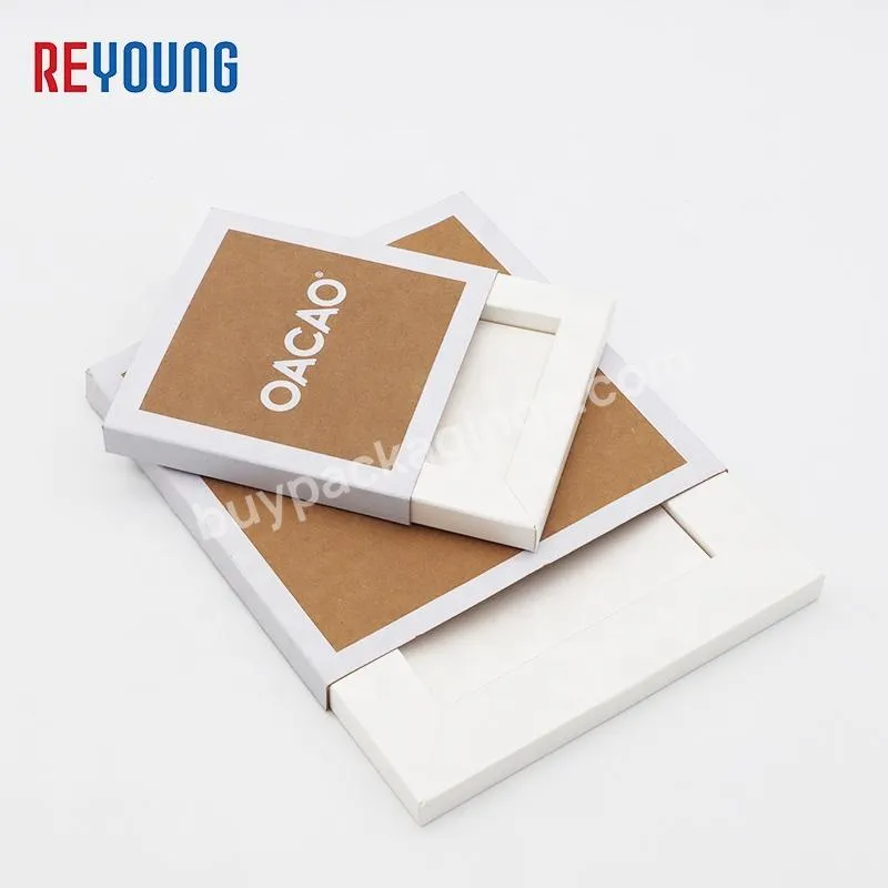 Wholesale Customized CMYK Printing Food Grade Paper Cardboard Empty Chocolate Gift Packaging Drawer Box