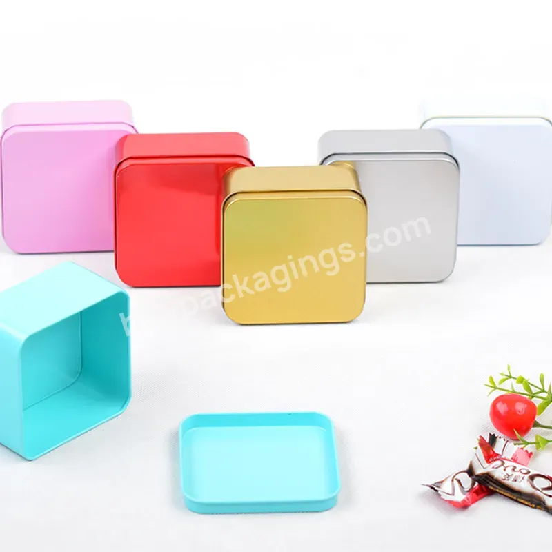 Wholesale Customized Food Grade Square Storage Coffee Packaging Tin Can Container For Tea Gift Tin Metal Boxes