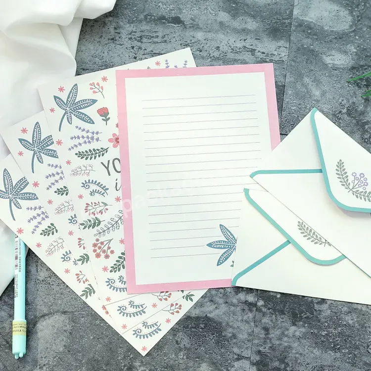 Wholesale Customized Korean Creative Small Fresh Floral Love Letter Envelope - Buy Envelope,Custom Envelope,Floral Envelope.