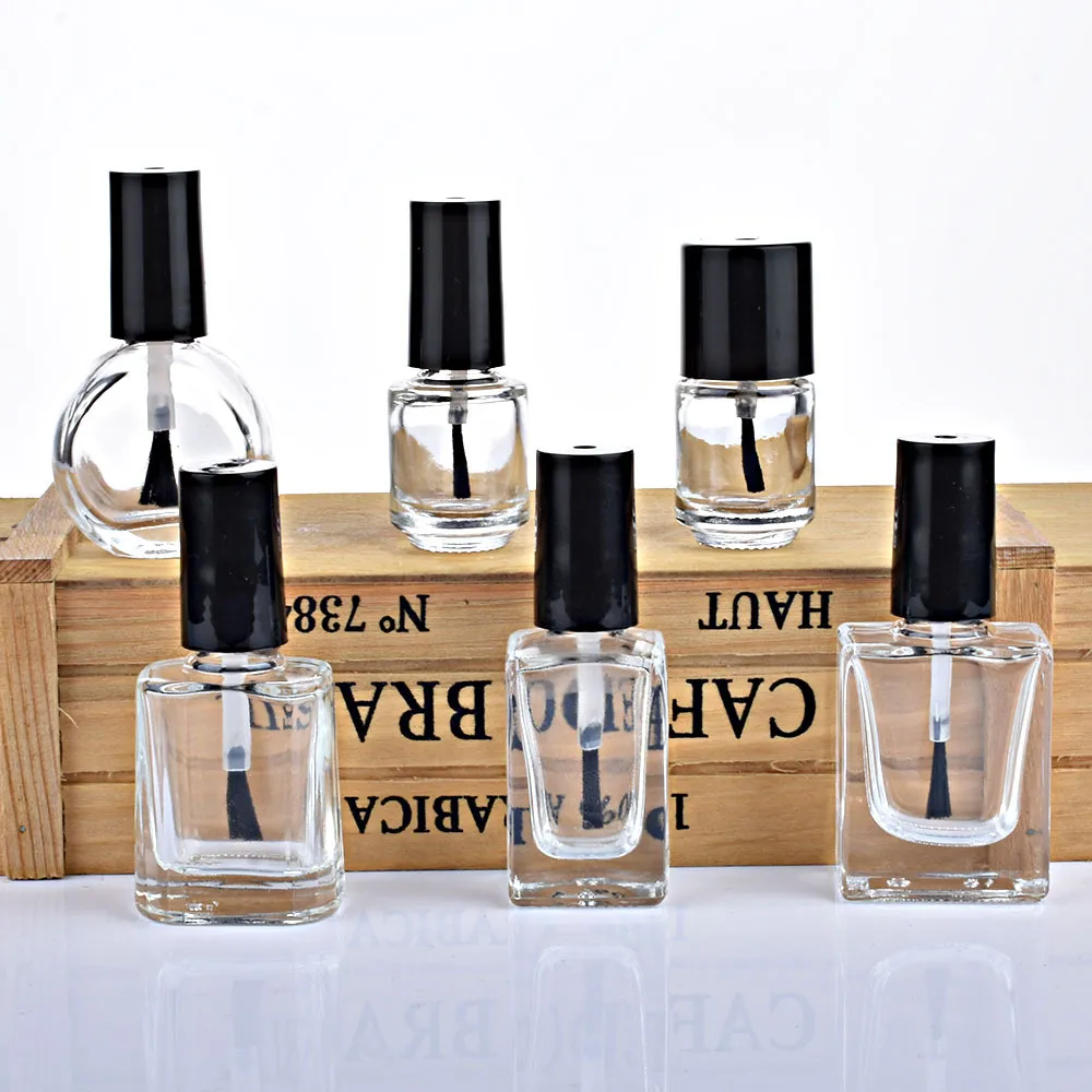 Wholesale Customized Logo Capacity Different Kinds Empty Nail Polish Glass Bottles