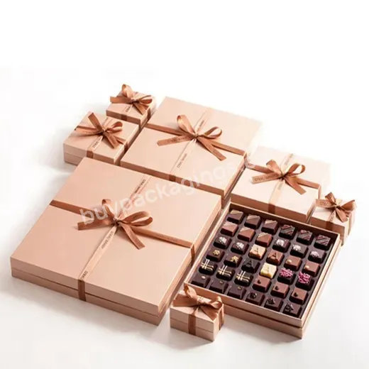Wholesale Customized Logo Luxury Chocolate Boxes Paper Packing Diy Gift Box Packaging For Wedding