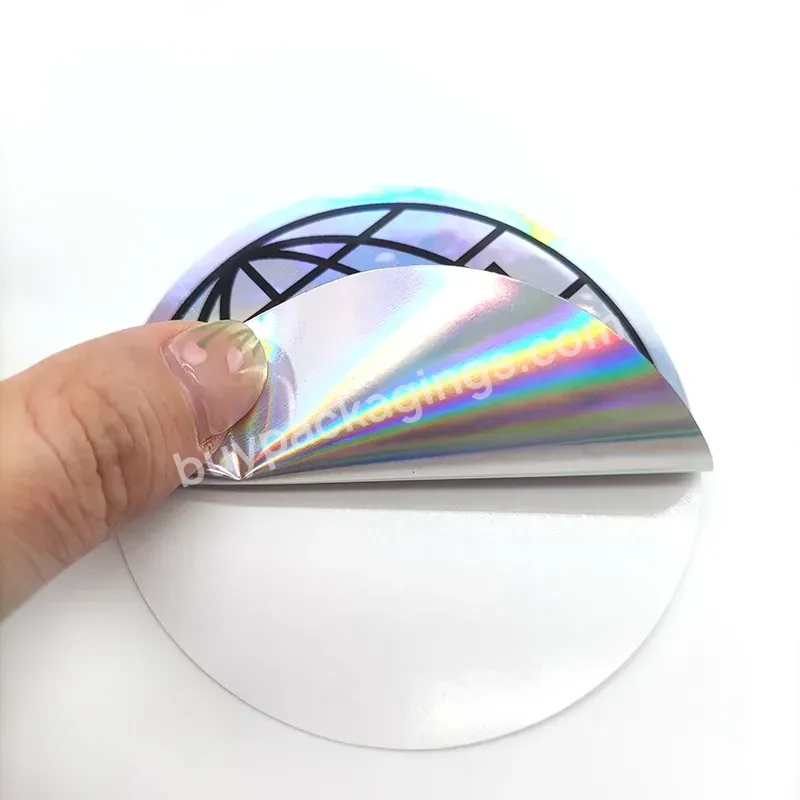 Wholesale Customized Logo Made Label Holographic Sticker Rainbow Effect Custom Hologram Sticker