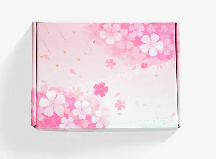 Wholesale Customized Paper Board Pink Shipping Boxes Carton Color Corrugated Box For Packaging