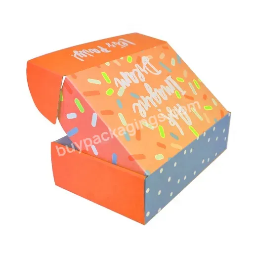 Wholesale Customized Recycled Paper Board Color Apparel Corrugated Mailing Boxes Folding Corrugated Box