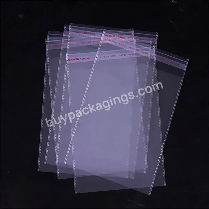Wholesale Customized Self Seal Adhesive Bopp Poly Cello Packaging Bags Shoes & Clothing Clothing Package Opp Bag Offset Printing