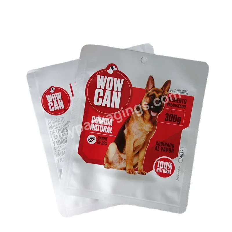 Wholesale Digital Printing Plastic Packaging Snack Bag Mylar Bag Pet Food Cat Dog Food Treats Packaging Bag Retort Flat Pouch