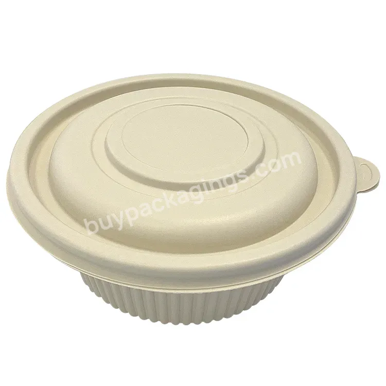 Wholesale Disposable Tableware Corn Starch Biodegradable Soup Bowls For Salad Plastic Bowl And Lid