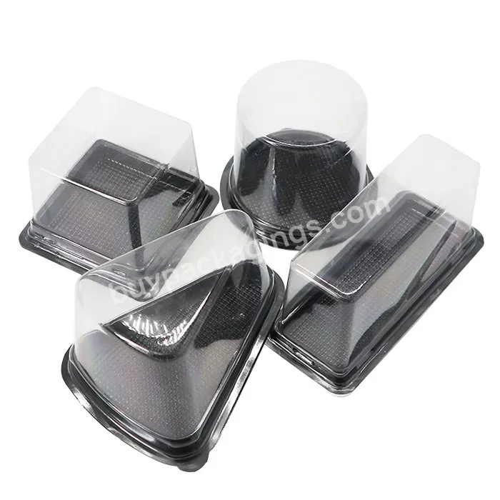 Wholesale Disposable Transparent Mini Cupcake Container Plastic Tray For Small Cupcake Box