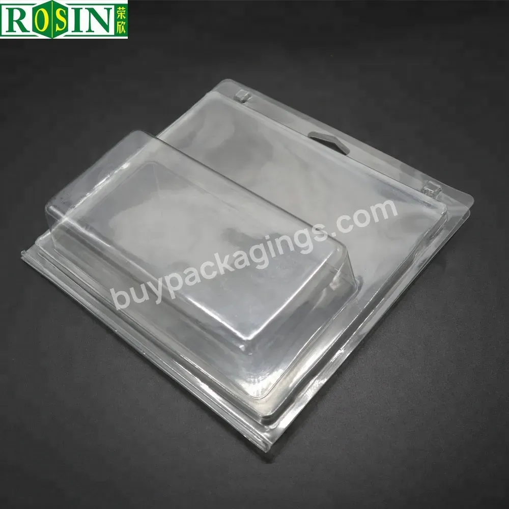 Wholesale Double Foldable Clear Plastic Pvc Pet Clamshell Blister Toy Packaging Box