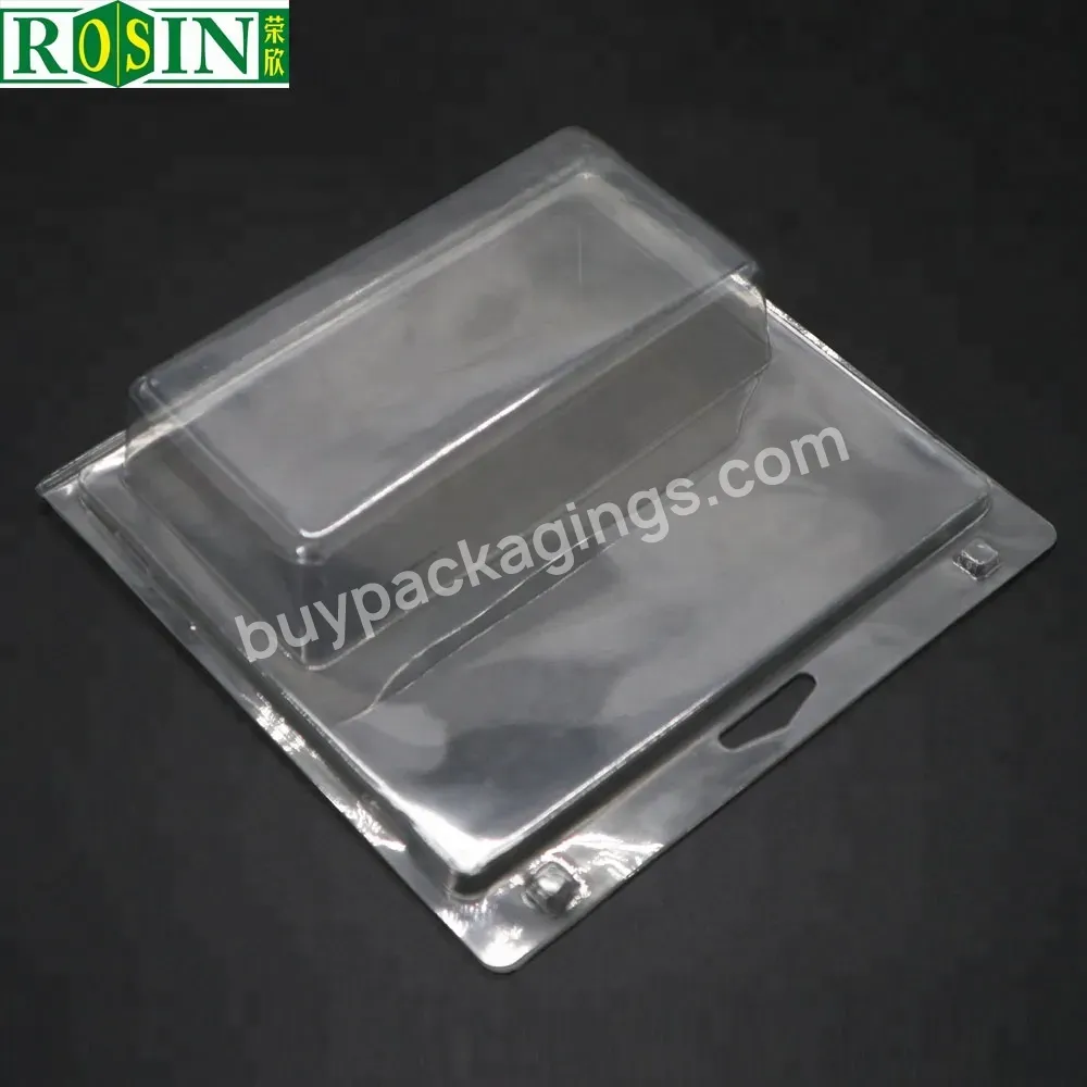 Wholesale Double Foldable Clear Plastic Pvc Pet Clamshell Blister Toy Packaging Box