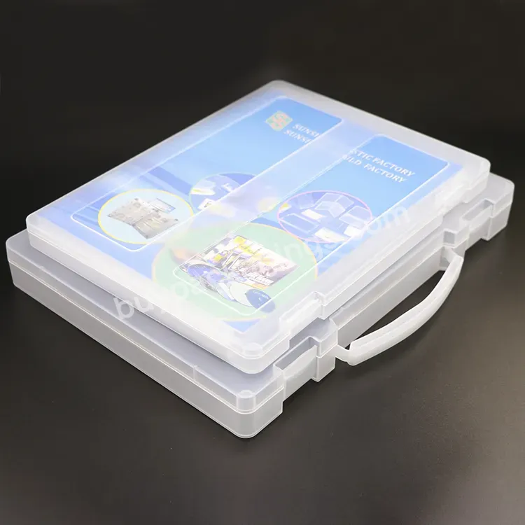 Wholesale Durable Stationery A4 Plastic Case With Handle Storage Paper Photo Holder Box Plastic Document Case - Buy Plastic Document Case,A4 Plastic Case With Handle,Storage Paper Photo Holder Box.