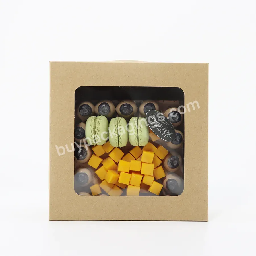 Wholesale Eco-friendly Cupcake Dessert Packing Box Cake Box Bakery Boxes With Window