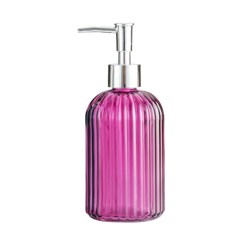 Wholesale Electroplate Press Head Exquisite Multiple Color High Quality Hand Sanitizer Glass Bottle