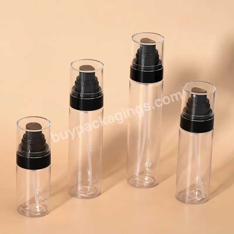 Wholesale Empty 120ml Clear Plastic Spray Bottle 50 Ml 80ml 100ml 120 Ml Spray Bottle Refillable Pet Cosmetic Bottle