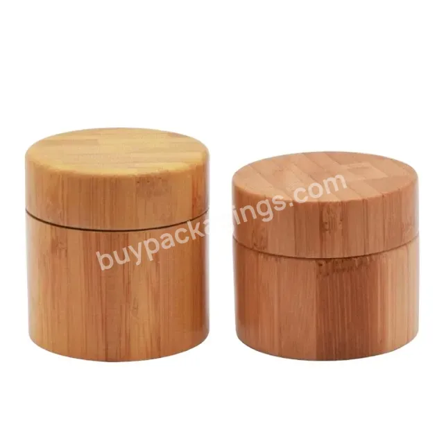 Wholesale Empty 1oz -18oz Easy Clean Clear Glass Food Storage Jars Container Air Tight Bamboo Glass Jar With Bamboo Wooden Lid