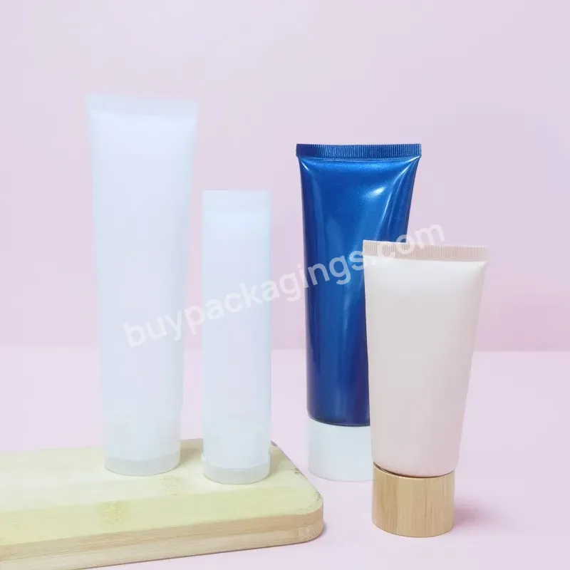 Wholesale Empty 30ml 50ml 100ml 150ml White Plastic Pe Cosmetic Squeeze Printing Tube With Flip Top Cover