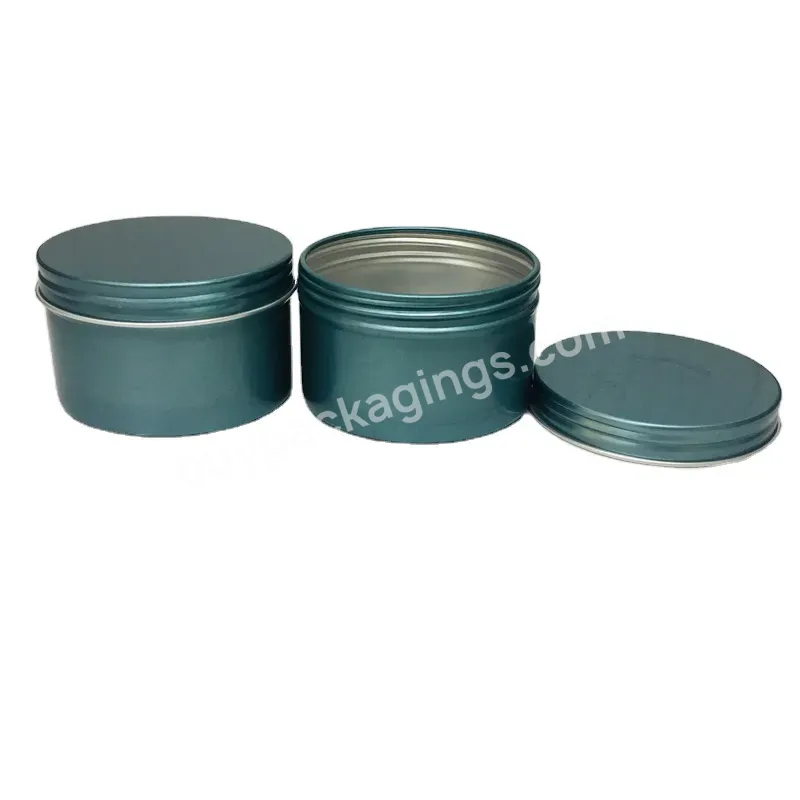 Wholesale Empty 50ml 60ml 120ml 200ml Blue Colored Aluminum Tin Jar