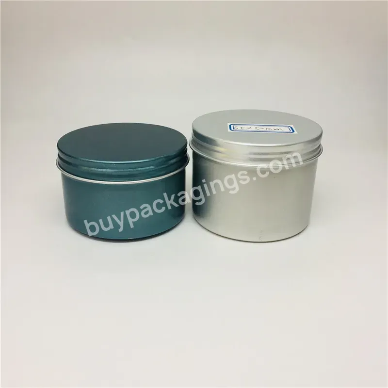 Wholesale Empty 50ml 60ml 120ml 200ml Blue Colored Aluminum Tin Jar