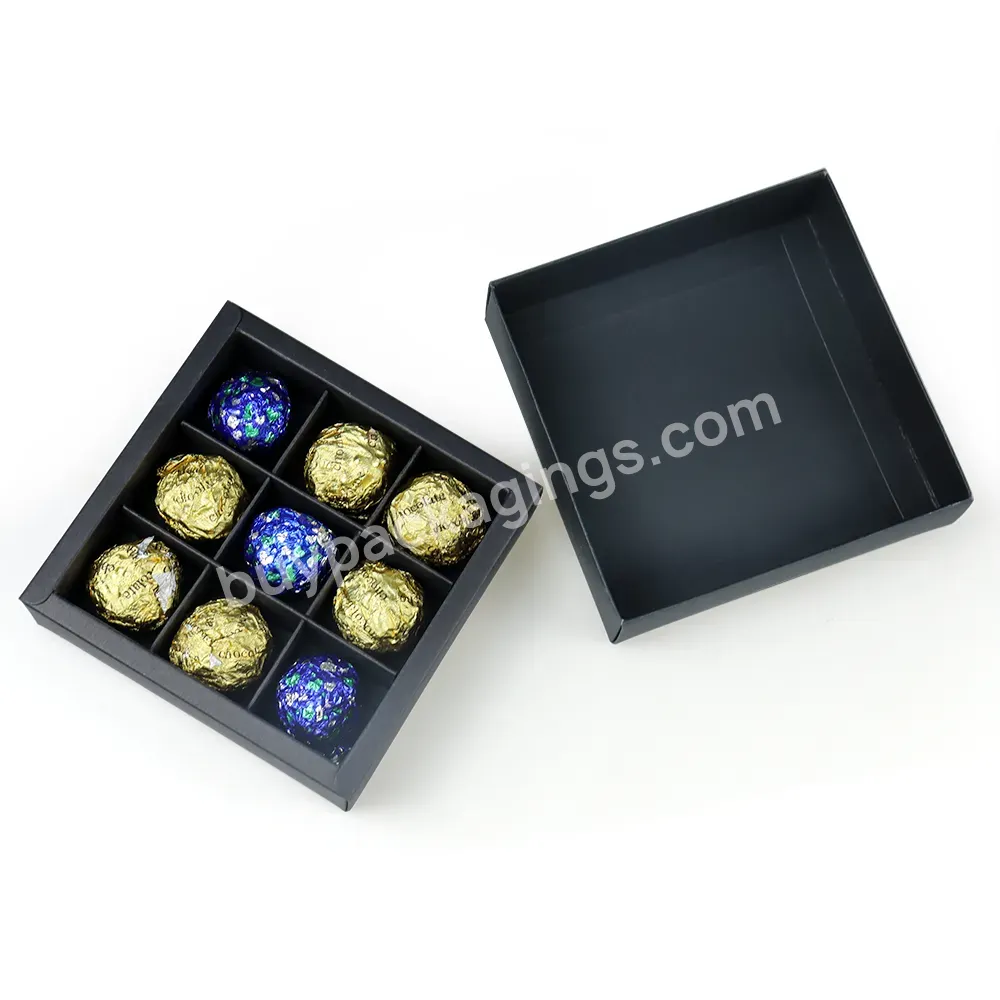 Wholesale Empty Chocolate Boxes Chocolate Packaging Box Luxury Chocolate Boxes Packaging Kraft Paper Food Candy Packaging Oem