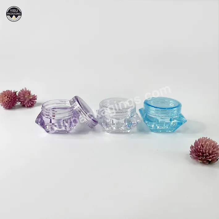 Wholesale Empty Cosmetic Container Small Ps Clear Plastic Jar 3g 5g 10g 15g 20g 30g