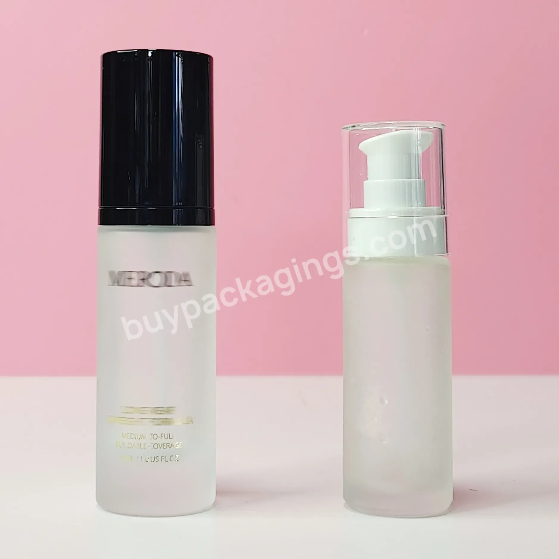 Wholesale Empty Cosmetic Packaging Personal Care Essence Lotion Liquid Foundation Glass Bottles