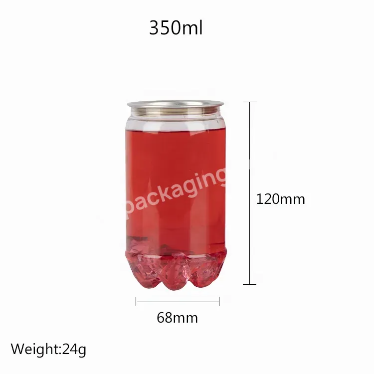 Wholesale Empty Hot Selling 350 450 550 Ml Unique Shape Plastic Can For Beverage