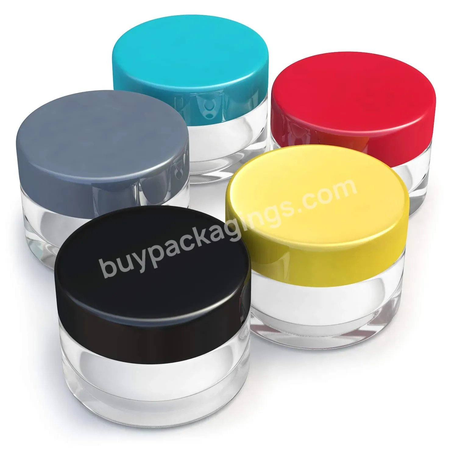 Wholesale Empty Jars And Containers 3g 10g Pet Cream Jar Cosmetic Packing Sample Empty Container Plastic Round Lid Small Bottle