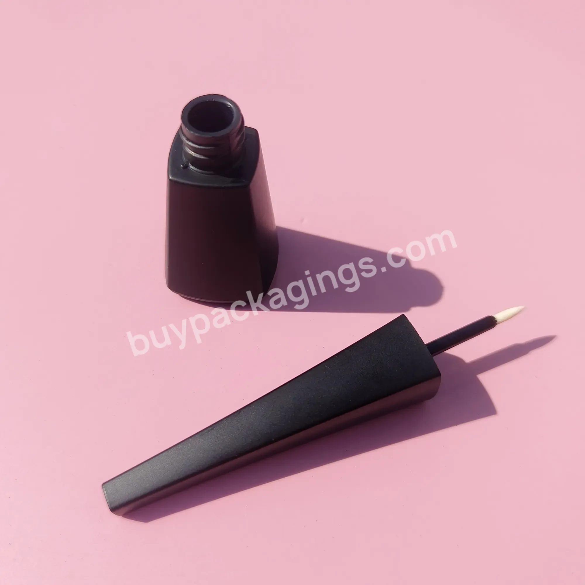 Wholesale Empty Mascara Tube Hot Matte Black Luxury 3ml Custom Liquid Container Empty Eyeliner Tube