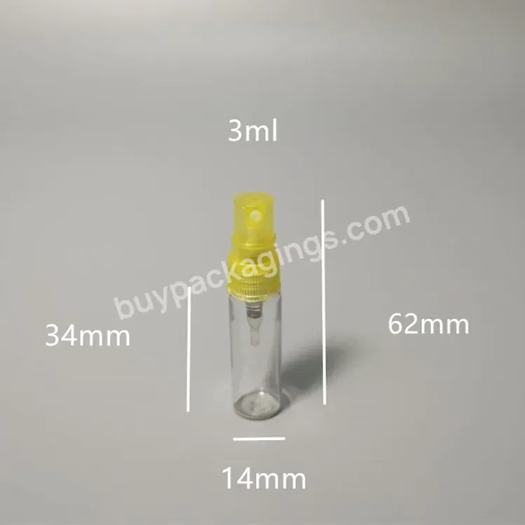 Wholesale Empty Plastic Sample Vials Perfume Spray Bottle 1ml 2ml 3ml 5ml 10ml Mini Pocket Plastic Perfume Bottle