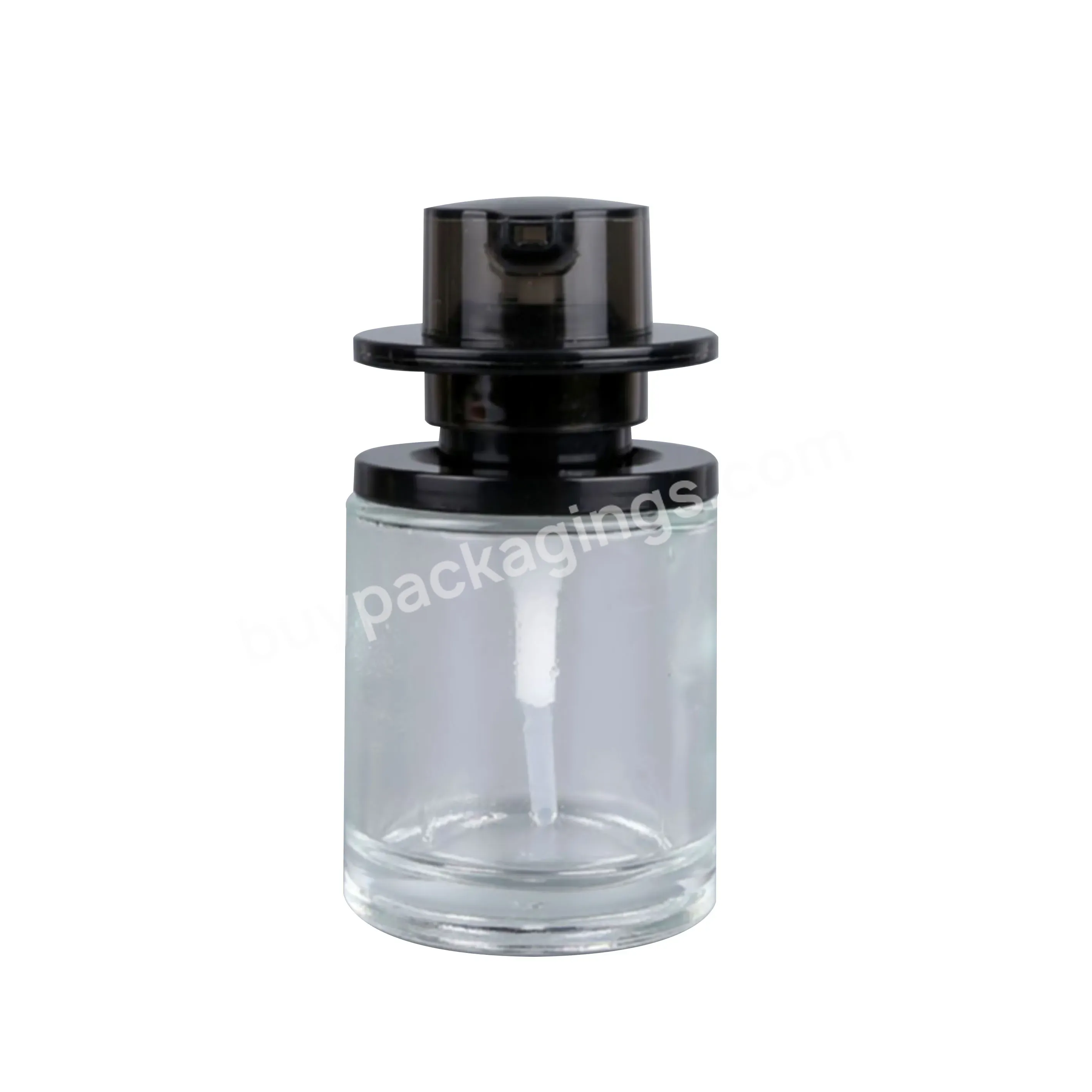 Wholesale Empty Round Glass Foundation Bottle Twist Lock Lotion Pump Bottle 30ml Lotion Bottle