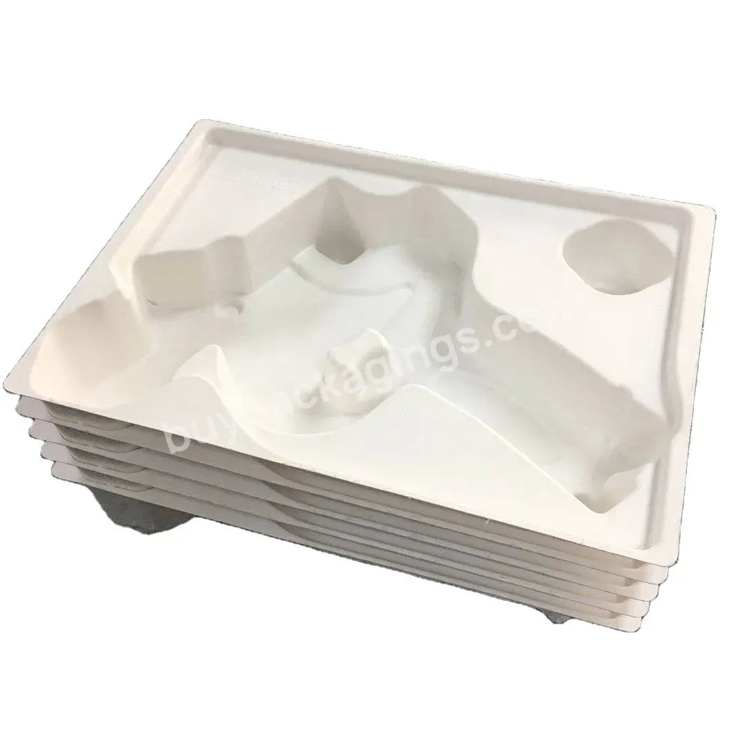 Wholesale Environmental Protection Cosmetics Tray Manufacturer Eco Friendly Customized Molded Paper Packaging Pulp Tray