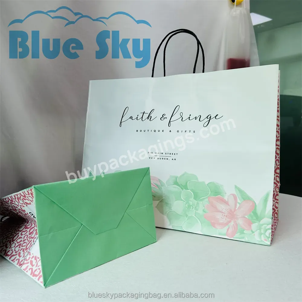 Wholesale Environmental Protection Reuse Custom Printed Logo Kraft Paper Bag Process Shopping Gift Paper Bag Processing