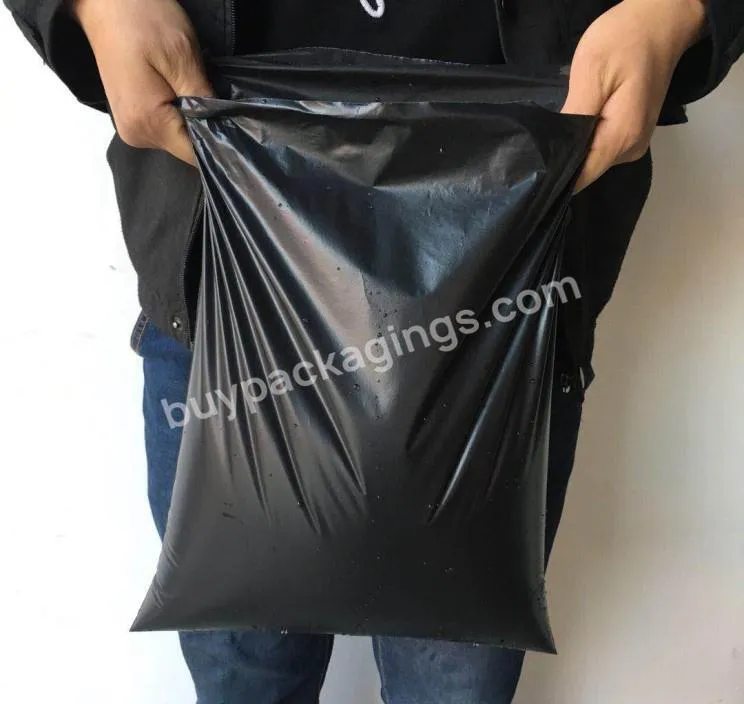 Wholesale express mailer bag small batch customized 20*35 black packaging shipping bag