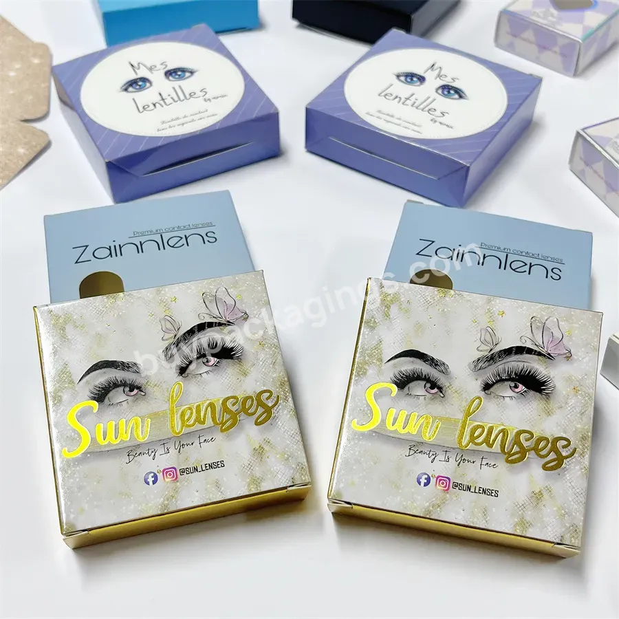 Wholesale Eyelash Box Customized Logo Printing Boxes Beauty Eyelash Paper Plastic Packaging Boxes