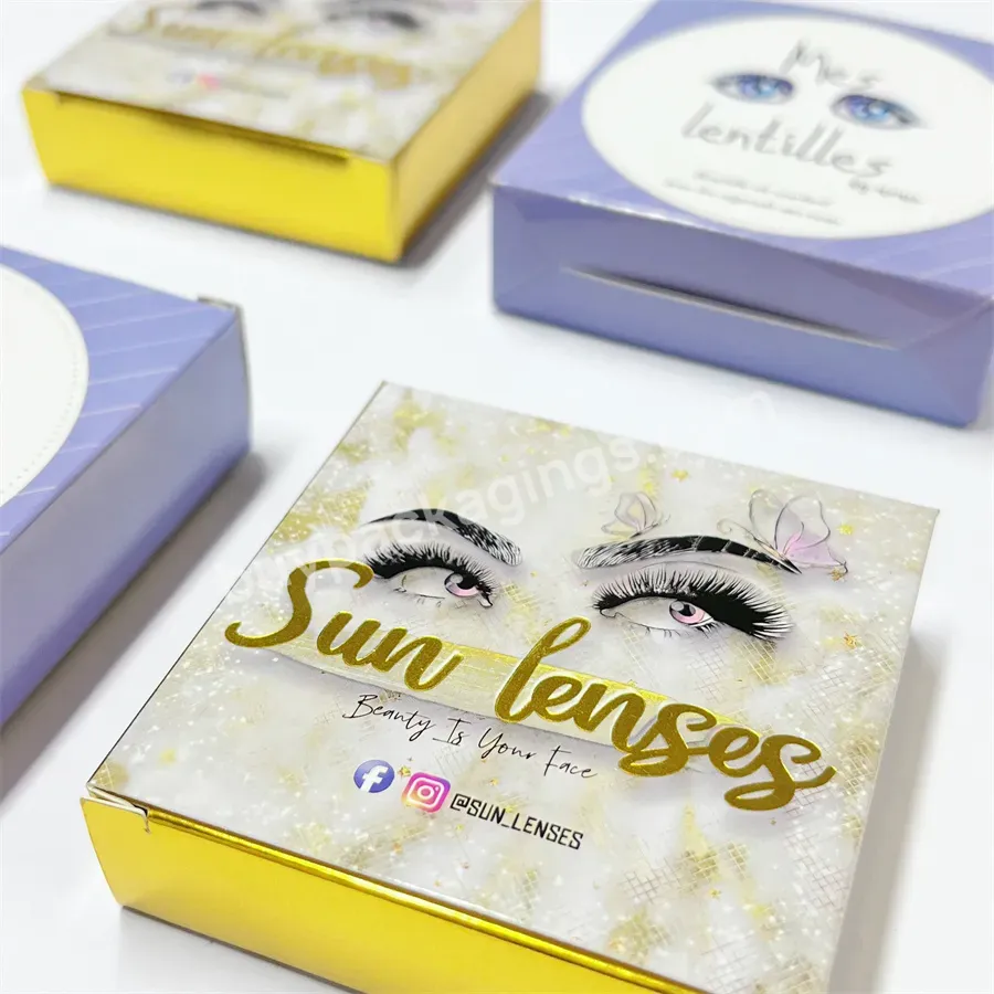 Wholesale Eyelash Box Customized Logo Printing Boxes Beauty Eyelash Paper Plastic Packaging Boxes